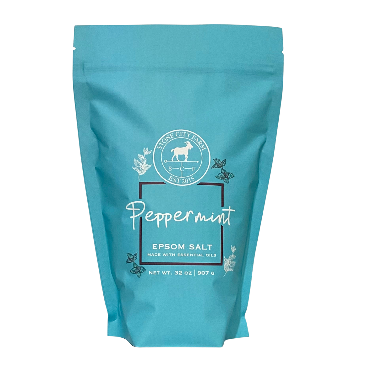 Peppermint Epsom bath salts, original product photo