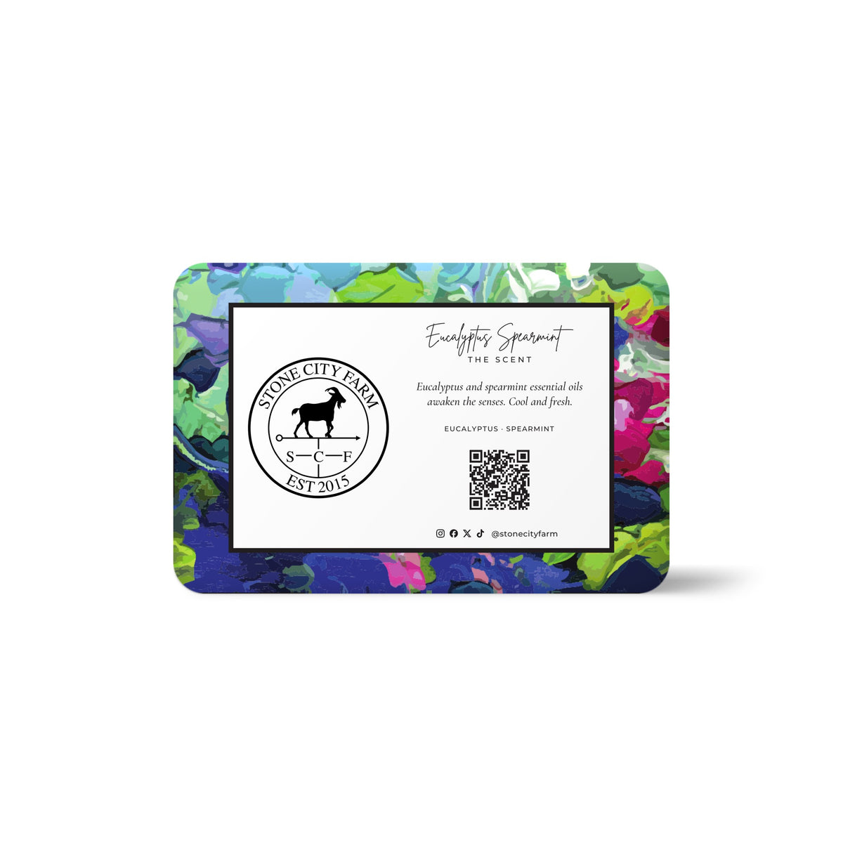 Eucalyptus Spearmint Goat Milk Soap Back | Stone City Farm