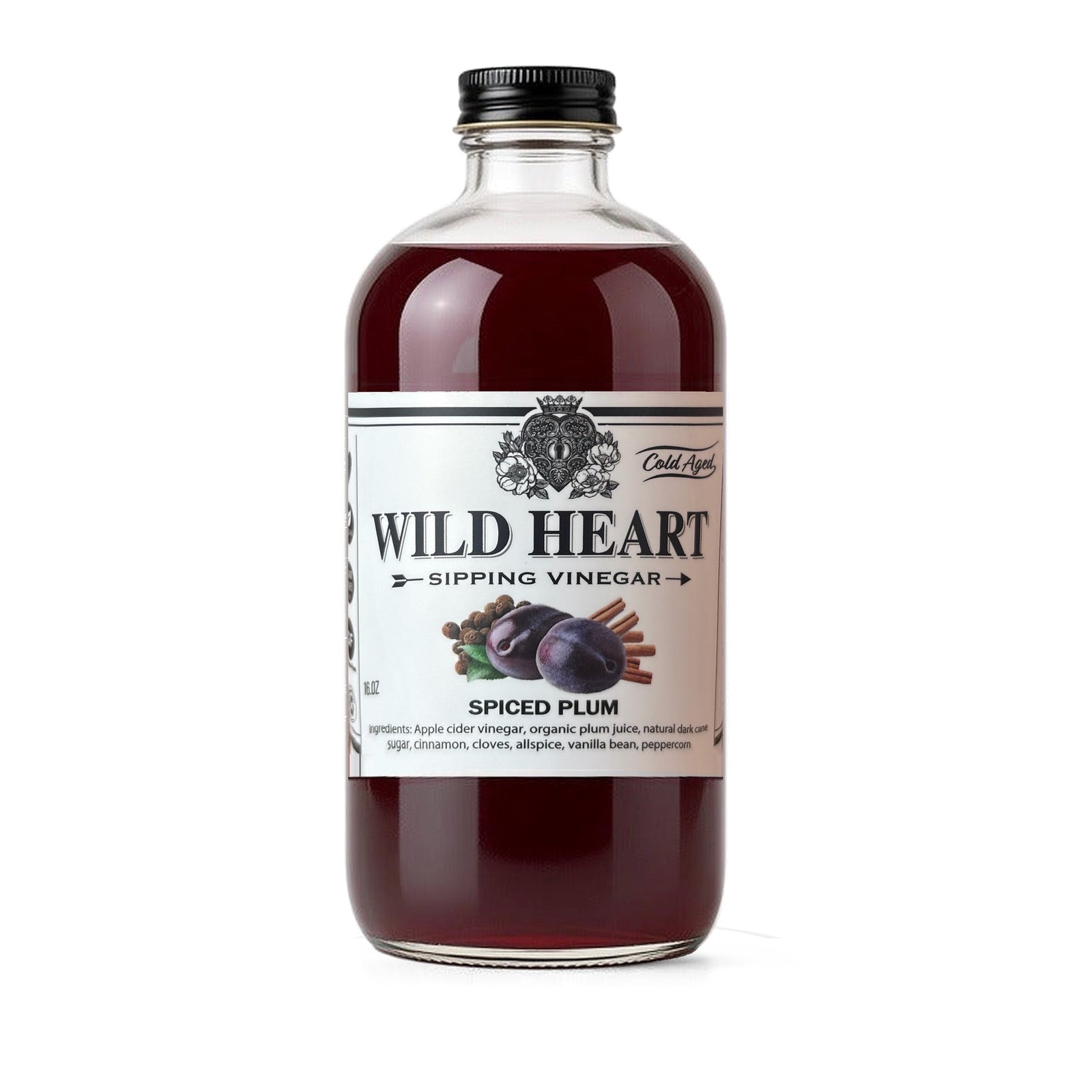 Wild Heart Spiced Plum Sipping Vinegar 16 fl oz