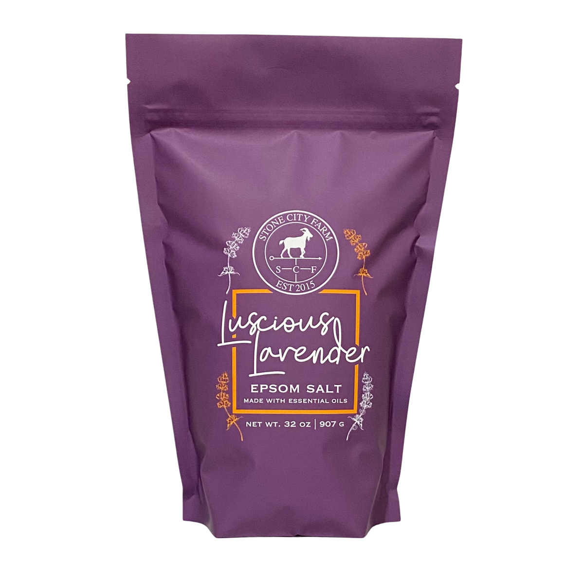 Luscious Lavender Epsom bath salts, original product photo